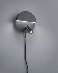 Mario applique tonda led 2,3w 200lm - 6w 600lm, 3000k doppia emissi...