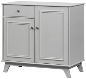 Cassettiera bassa per bambini grigio chiaro in legno di pino 98x93 cm Lily - WOOOD