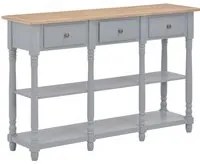 Tavolo Consolle Grigio 120x30x76 cm in MDF 280017