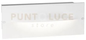 Ges2000c- segnapassi led 3000k 432lm 13w ip65 ad incasso colore bianco
