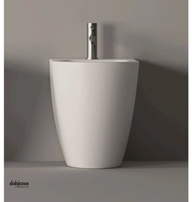 Alice Ceramica "Form" Bidet Da Terra Filo Muro Bianco Opaco