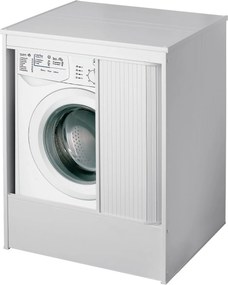 Coprilavatrice da Esterno in PVC 70x94x60 cm con Serranda Forlani Esterni Roc Bianco...