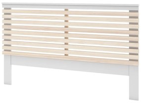 Testiera bianca/naturale in pino 146x100 cm Campus - Marckeric