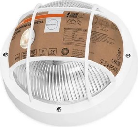 Osram - Lampada da parete per esterni BULKHEAD 1xE27/10W/230V Ø 19 cm IP54 bianca