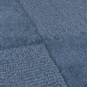 Passatoia in lana blu scuro tessuta a mano 60x230 cm Checkerboard - Flair Rugs