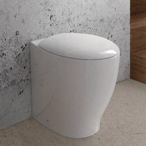 Wc a Terra Domus Falerii "Mascalzone" Bianco Lucido