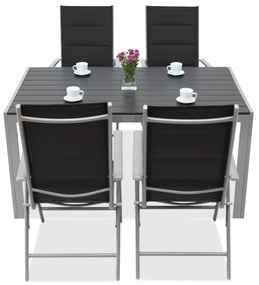Set da giardino in alluminio Polywood Verona  per 4 persone Garden Point