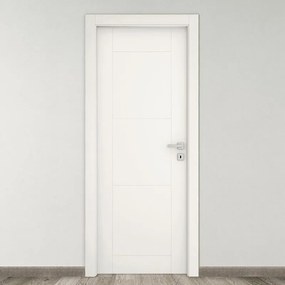 Porta interna a battente Mood in MDF laccato colore bianco, L 70 x H 210 cm, apertura a sinistra