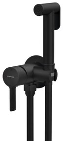 Sapho-Rubinetto per bidet con doccia da incasso ICONIC opaco nero
