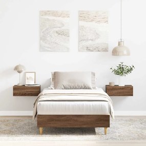 Giroletto Senza Materasso Rovere Marrone 75x190cm İn Truciolato /