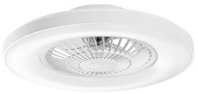 Ventilatore da soffitto LED-GARBIN-BCO trasparente, Ø 60 cm, CCT, dimmerabile, INTEC IP20