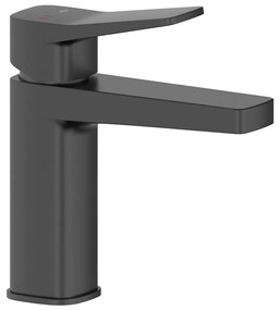 KFA Armatura 4522-825-81 - Miscelatore per lavabo + scarico MALAGA 17 cm nero