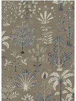 Josephine Munsey Carta da parati Cynthia - Mushroom and Blue