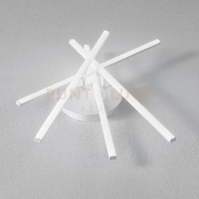 Tullia p/4 plafoniera led 3000k 2200lm 40w alluminio silicone