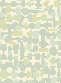 Eijffinger Carta da parati panoramica Blocks - Slate Blue