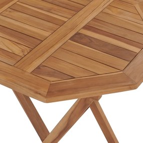 Tavolo da giardino pieghevole 60x60x75 cm in massello di teak