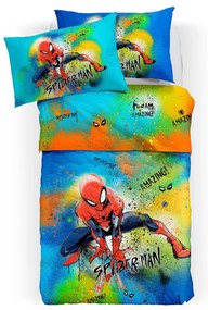 Copriletto Trapuntato Singolo Spider man park Marvel, in