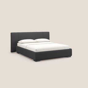 Omero letto imbottito contenitore sfoderabile in tessuto fiammato impermeabile T14 antracite