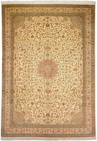 Cashmere Silk Tappeto 250x350 Beige (Indian) Annodato A Mano