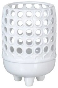 Vaso 16,5 x 16,5 x 24,5 cm Ceramica Bianco