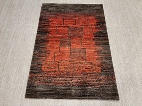 Gabbeh Tappeto 100 x 150 Rosso (Iran) Annodato A Mano