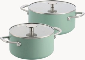 Set di pentole con rivestimento antiaderente e coperchi in alluminio forgiato Advanced, set da 4
