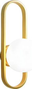 Lampada da parete APP1756-1W BRUSH GOLD WHITE