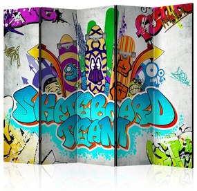 Paravento  Skateboard team II [Room Dividers]  Colore ---, Dimensioni e Misure 225x172