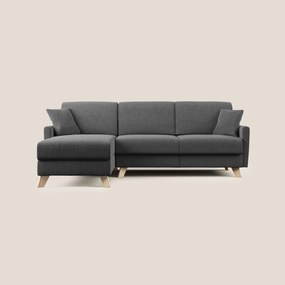 Edgar divano letto angolare in tessuto felis impermeabile T03 grigio