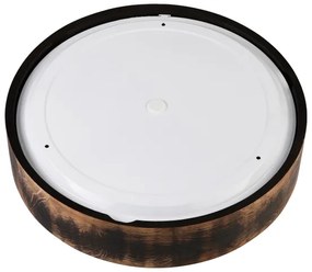 Plafoniera bagno OAK SMOKY 3xE27/15W/230V IP54 Ø37,5 cm rovere/marrone