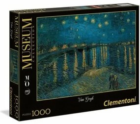 Puzzle Clementoni Museum Collection - Van Gogh Starry night on the Rhone 393442 69 x 50 cm 1000 Pezzi