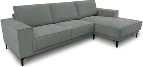 Divano angolare in grigio scuro (con penisola a destra) Copenhagen – Scandic