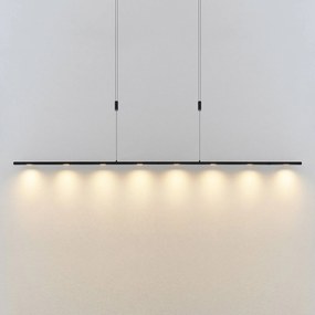 Lucande Stakato LED sospensione 8 luci lunga 180cm
