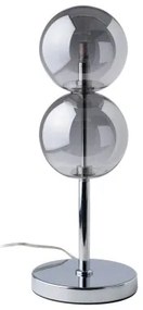 Lampada LED da Tavolo 15 x 15 x 48 cm Cristallo Argento Ferro