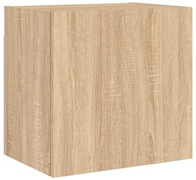 Mobile tv parete rovere sonoma 40,5x30x40 cm legno multistrato