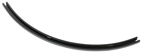 Binario moderno nero curvo 90° monofase - Iconic