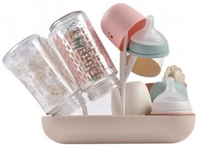 Beaba - Stendibottiglie beige/arancio