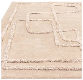 Tappeto in lana beige tessuto a mano 160x230 cm Matrix - Asiatic Carpets