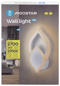 Aigostar - Applique a LED LED/20W/230V 2700K bianco