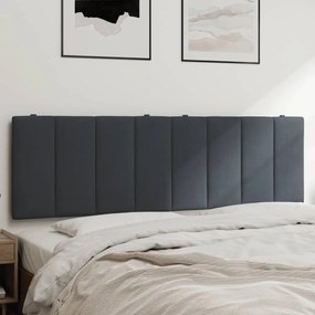 Cuscino testiera grigio scuro 160 cm in velluto