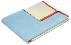 Asciugamano azzurro in spugna di cotone 70x140 cm Block - Hübsch