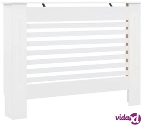 vidaXL Coperture per Radiatori 2 pz Bianche 112x19x81,5 cm in MDF