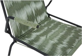 Sedie da pranzo in set verdi in metallo con braccioli/impilabili 2 pz Emily – Marckeric