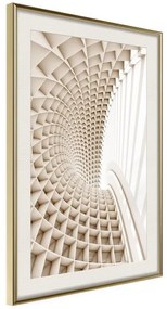 Poster  Curved Library  Cornice Quadri Cornice d'oro con passe-partout, Larghezza x Altezza Home decor 20x30