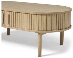 Tavolino da salotto di colore naturale effetto rovere 60x120 cm Meta – Unique Furniture