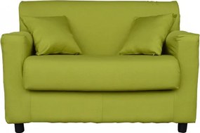Divano 2 posti Verde - tessuto sfoderabile 124 cm BOLOGNA