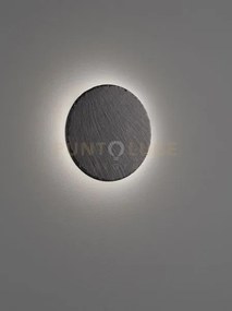 Raven applique led 9w  1000lm, 3000k rotonda in aredesia nera luce ...