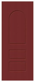 Pannello per porta d'ingresso P085 pellicolato pvc rosso L 92  x H 210.5 cm, Sp 6 mm apertura reversibile