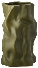 Vaso verde in ceramica (altezza totale 25,5 cm) Lika – House Nordic
