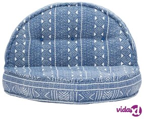 vidaXL Pouf 100x20 cm in Tessuto Indaco
